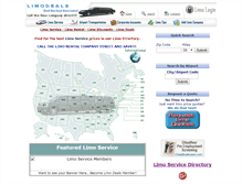 Tablet Screenshot of limodeals.com